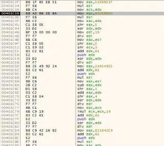 Deobfuscation algorithm part 1